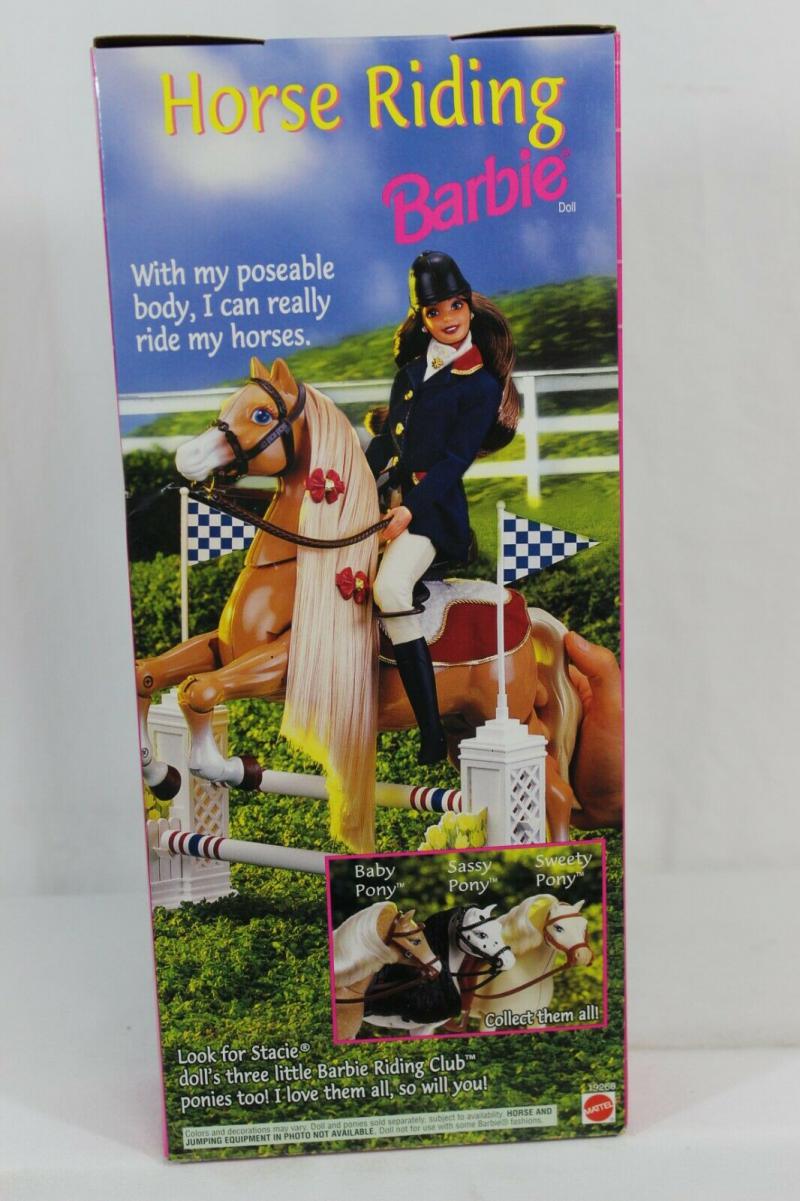 Кукла Барби - Шарнирная Наездница, брюнетка, 97г. - 1997 Horse Riding  Brunette Barbie -купить недорого в Доллс-Миниатюр ру - Dolls-Miniature.ru