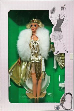 Винтажная коллекционная кукла Барби с настоящими ресничками Леди 20-ых, 93г.