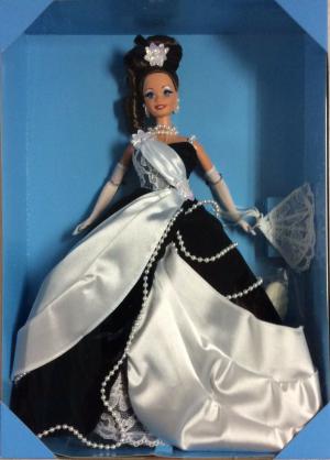 Коллекционная кукла Барби Полночный Вальс, с прошитыми ресницами, Брюнетка, 96г. 