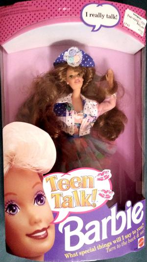Винтажная кукла Барби Молодежный разговор, говорящая, брюнетка, 91г.
