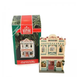 Винтажный новогодний декор для дома Дом с интерьером, Магазин, 92 г.