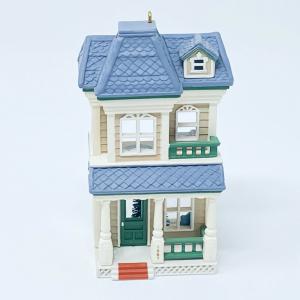 Винтажный новогодний декор для дома Дом с интерьером, Дом на главной улице, 87г.