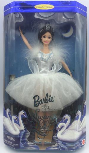 Коллекционная кукла Барби с прошитыми ресничками, Балерина Царевна-Лебедь, Лебединое озеро, 97 г.