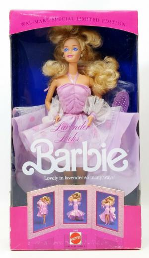 Винтажная кукла Барби в лавандовом, 3 образа, 89г.