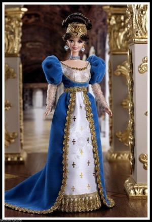 Коллекционная кукла Барби с настоящими ресничками Французская Леди, 96 г.