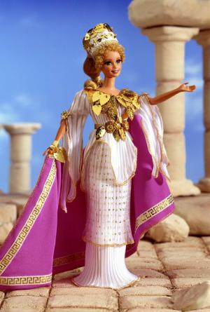Коллекционная кукла Барби с настоящими ресничками Греческая Богиня, 95 г.