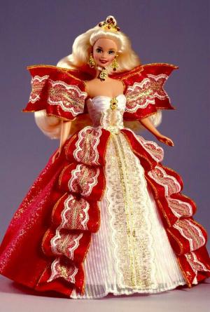 Коллекционная кукла Барби Хэппи Холидейс, блондинка (эксклюзив), 97 г.