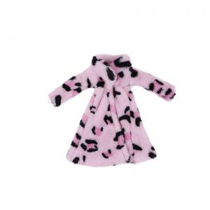 Шуба для куклы Барби леопардовый-сиреневый