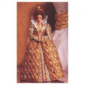 Коллекционная кукла Барби настоящими ресничками Королева Елизавета, 94 г.