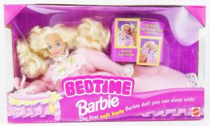 Винтажная кукла Барби с мягким телом, Пора в постель, 93 г.