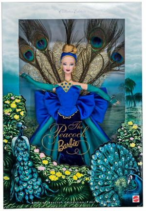 Коллекционная кукла Барби Павлин, Прекрасные птицы, 98 г.