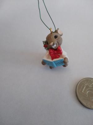 Игрушка на маленькую елочку Зайка с мышонком
