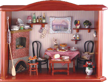 Ресторан. Фрагмент интерьера с очагом