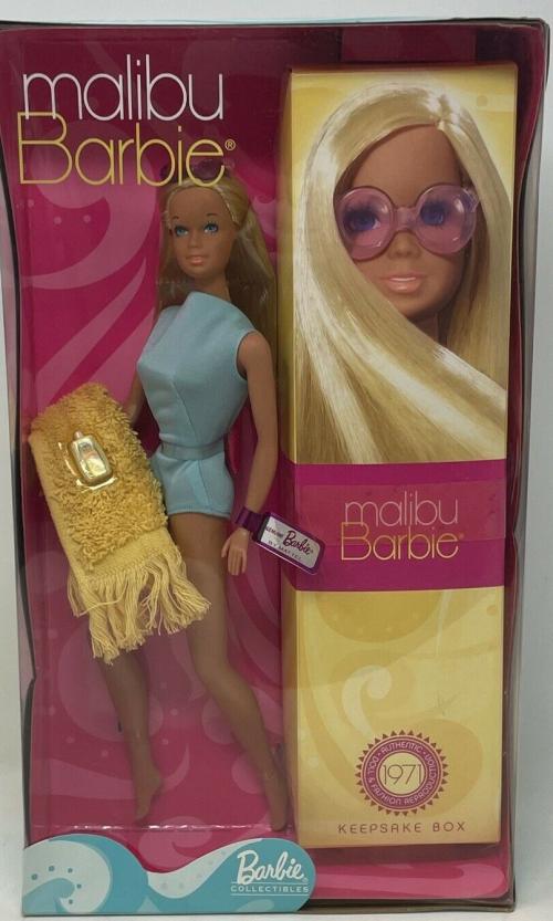 Коллекционная кукла Барби Малибу, репродукция 71 г., 2001 г.