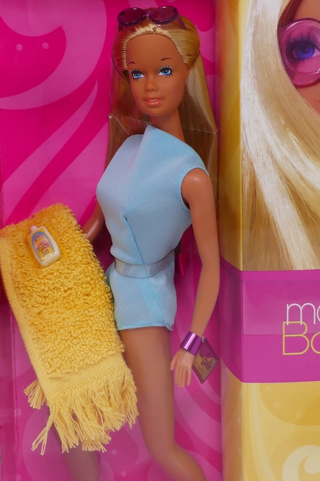 Кукла Барби Малибу, репродукция 71 г., 2001 г. - 2001 Malibu Barbie Doll  1971 Reproduction - купить недорого в Доллс-Миниатюр ру - Dolls-Miniature.ru