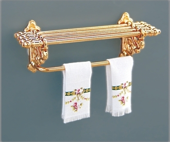 Хромированный кронштейн с полотенцами
