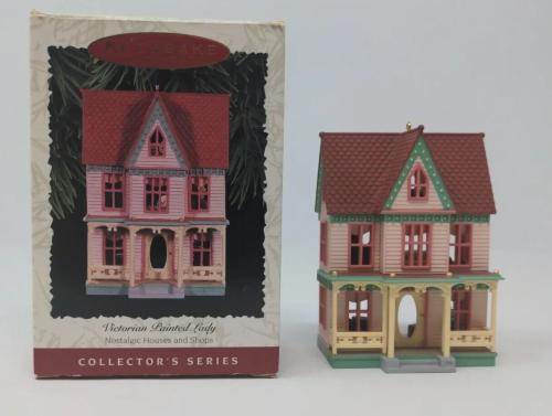 Новогодний декор Дом с интерьером, Викторианская Леди, 96 г.