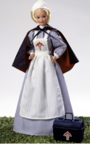 Коллекционная кукла Барби, Американские Истории, Военная Медсестра, 95 г. 