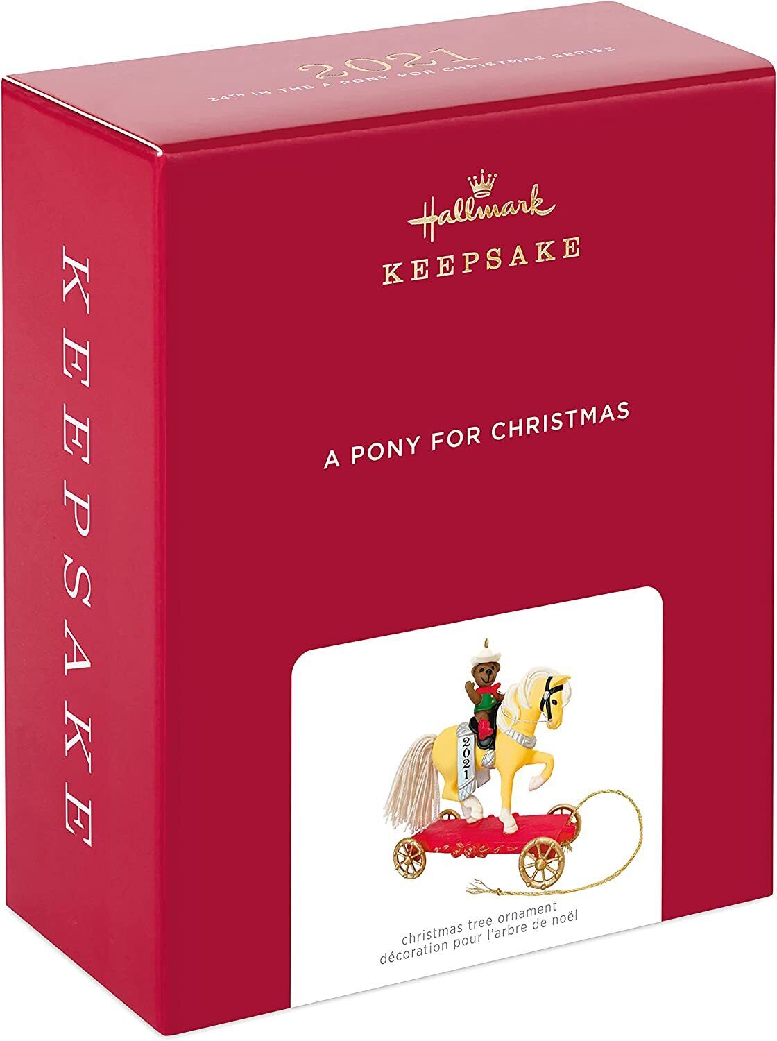 Декор для дома Мишка Тедди Ковбой и лошадка, 2021 г. - A Pony For Christmas  2021 - купить недорого в Доллс-Миниатюр ру - Dolls-Miniature.ru