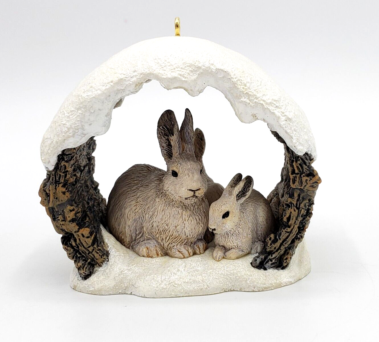 Декор для дома Зайцы в снегу, 97 г. - Hallmark Snow Shoe Rabbits in Winter  1997 - купить недорого в Доллс-Миниатюр ру - Dolls-Miniature.ru