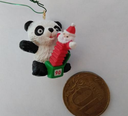 Миниатюра кукольная Панда с табакеркой
