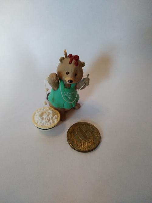 Игрушка на елку Бобер с поп-корном