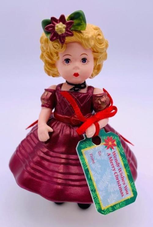 Елочная игрушка, Венди в бордовом, 2015 г.