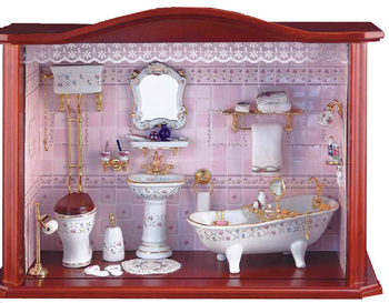 Ванная комната в розовом дизайне