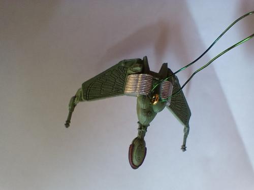 Игрушка на маленькую елочку корабль Звездный путь, зеленый