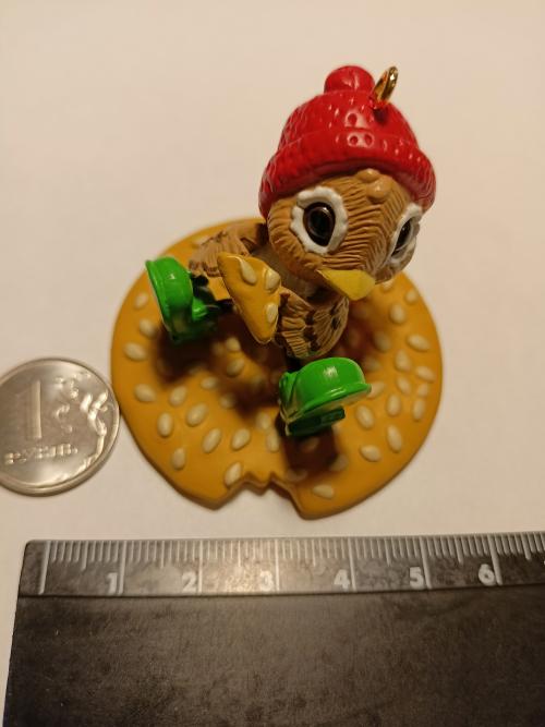 Фигурка/елочная игрушка птичка на печенье