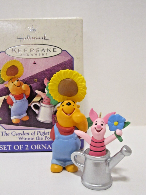 Елочная игрушка Пятачок и Винни Пух в саду, 98 г.