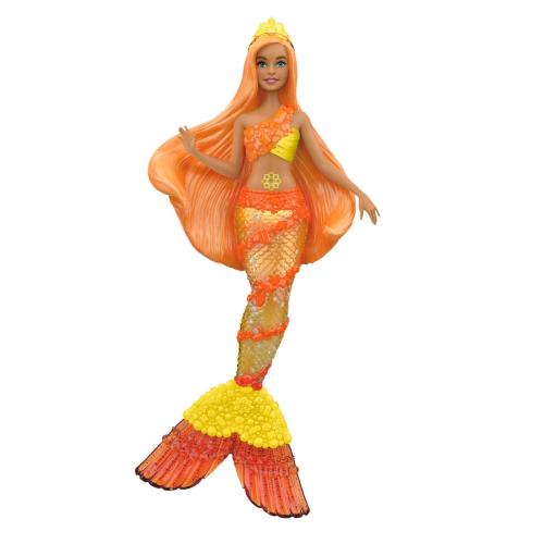 Елочная игрушка Барби Русалочка, оранжевая, 23 г.