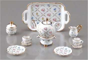 Чайный сервиз Gold Karo (10 предметов)