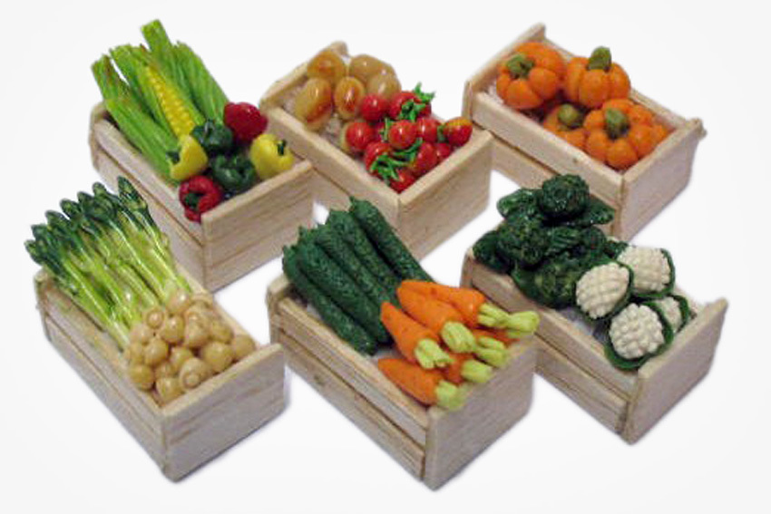 Ящик с овощами