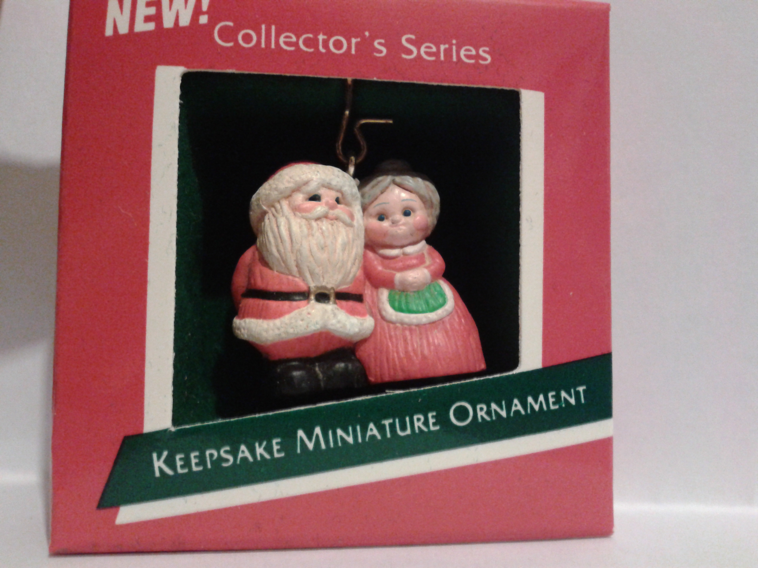 Миниатюра кукольная Мистер и Миссис Санта. Колядки, 89 г. Винтаж