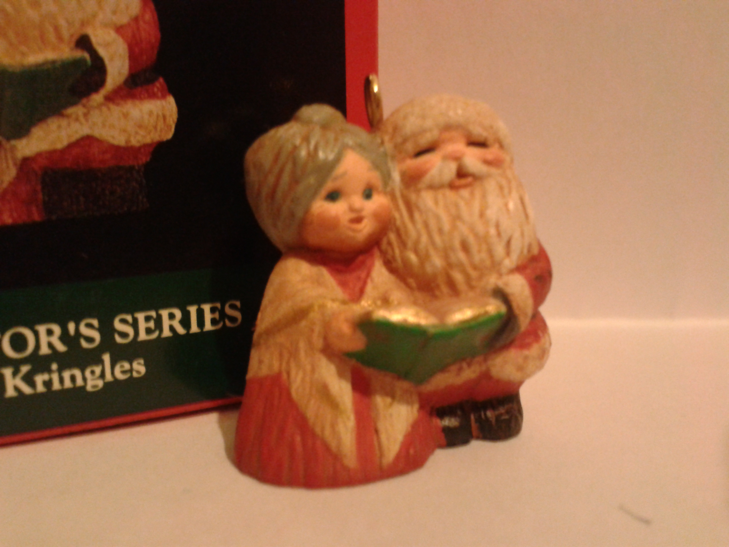 Миниатюра кукольная Мистер и Миссис Санта. Колядки, 92г. Винтаж 