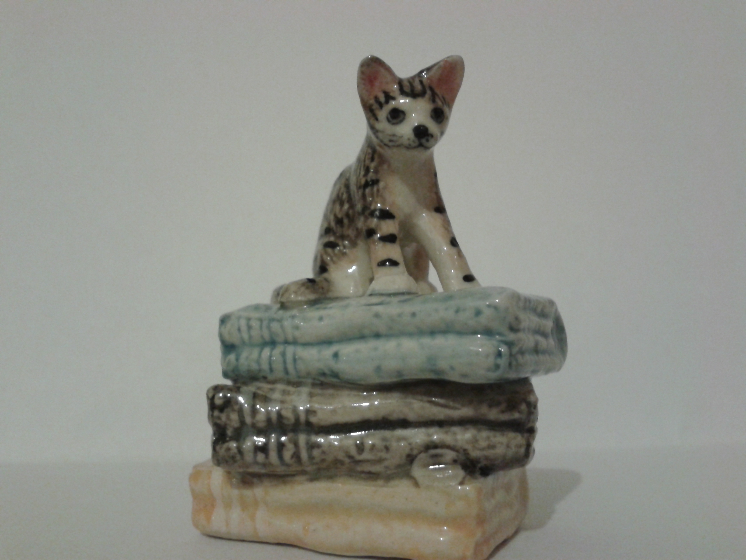 Кот на полотенцах (серый)